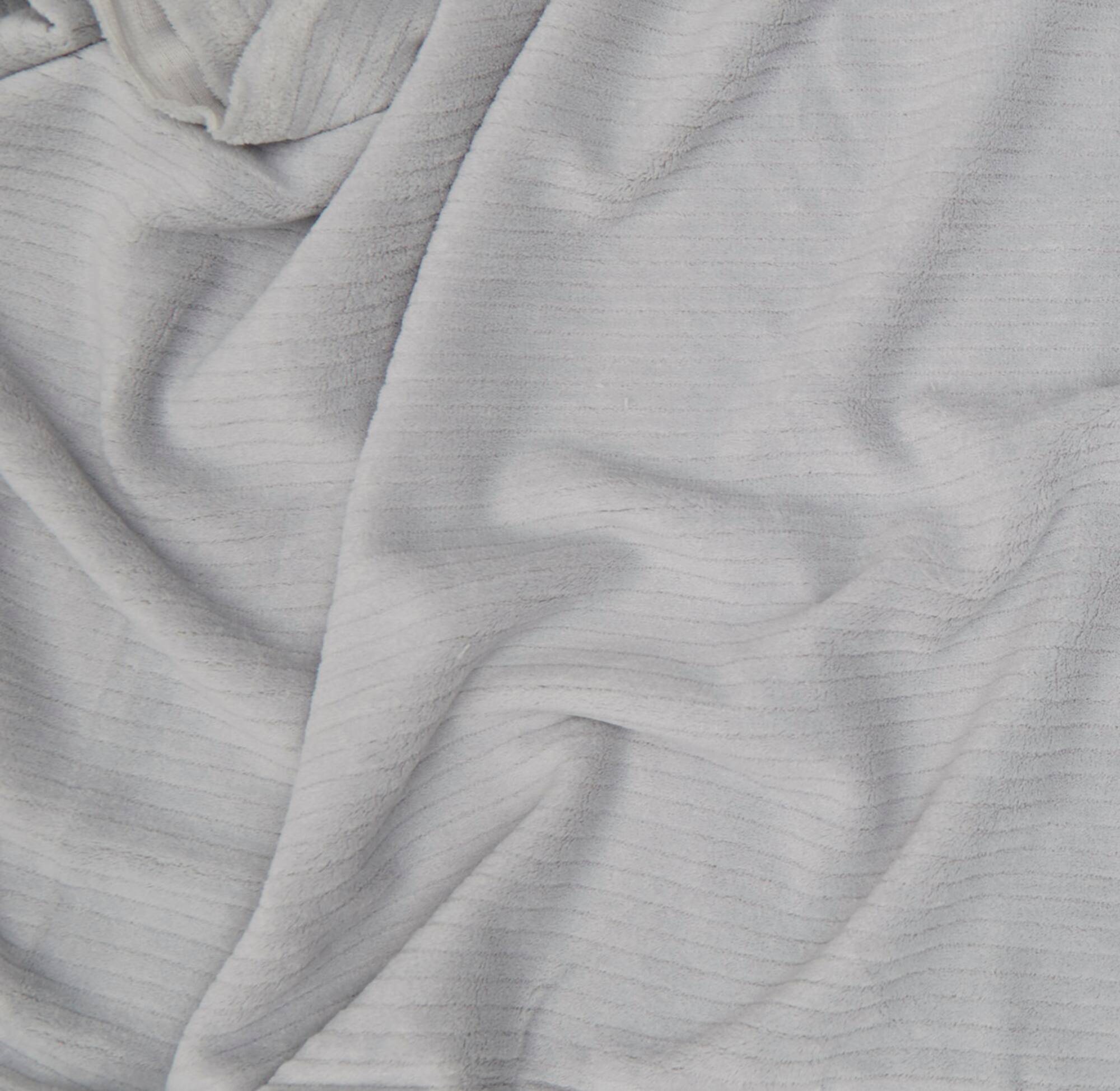 Springs Creative Plush Chenille Gray Fleece Fabric